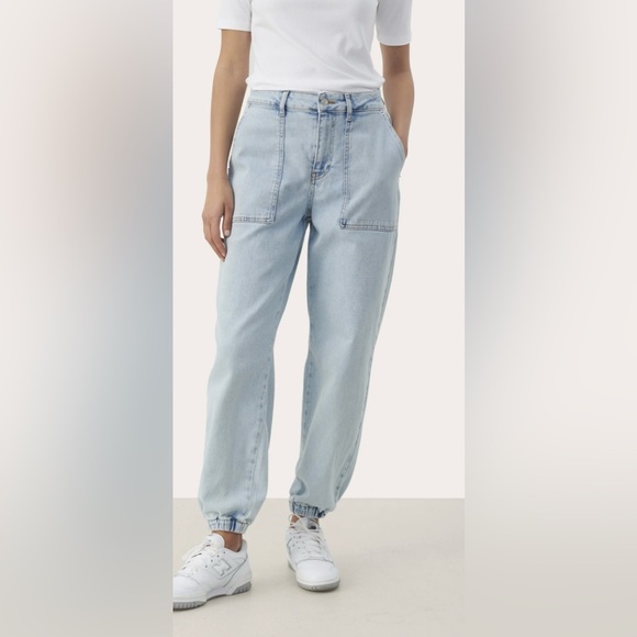 Part Two Copenhagen Light Blue Boyfriend Jeans Size Medium / Large - Picture 6 of 15
